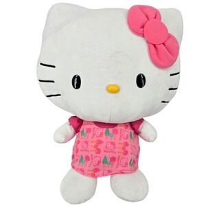 Sanrio 18" Hello Kitty Plush Doll Kids Pink Lollipop Dress Kawaii Aesthetic